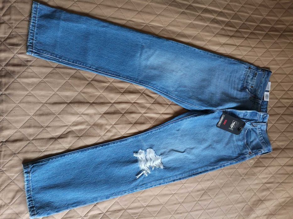 Spodnie jeansy Levi's 501 W28 L28 niebieskie denim nowe oryginalne