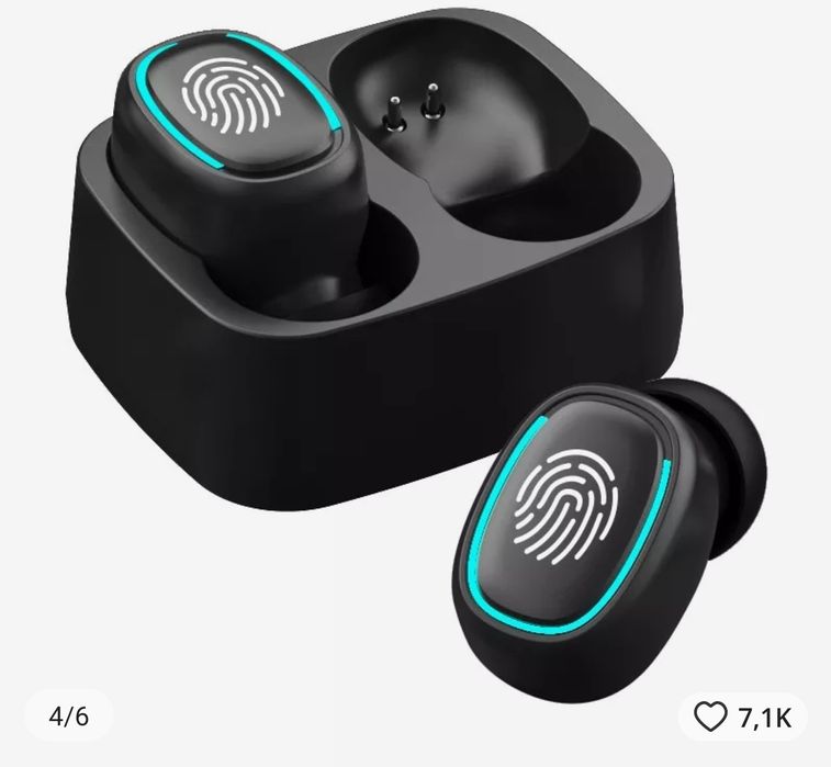 Auricular Bluetooth com caixa de carga