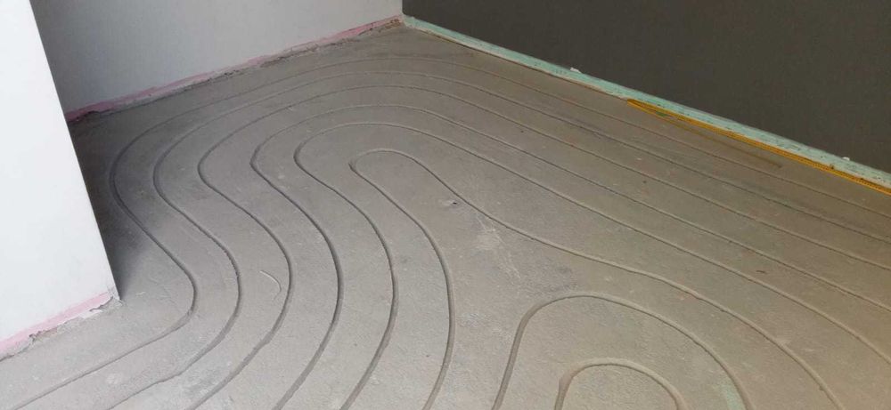 Frezowanie pod ogrzewanie podlogowe kafelkowanie