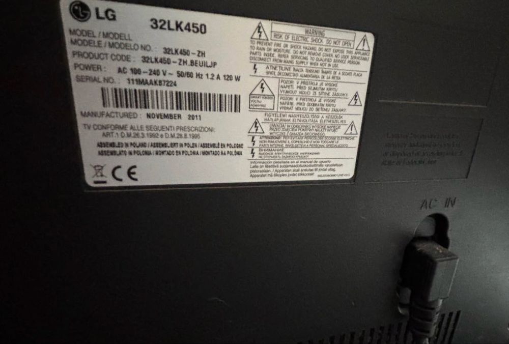 Televisão marca LG 32