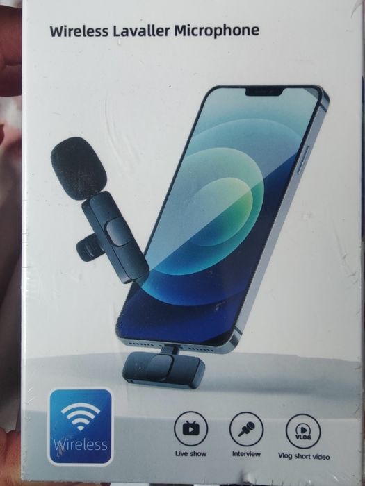 бездротовий петличний мікрофон моделі H67 Wireless Lavalier Microphone.