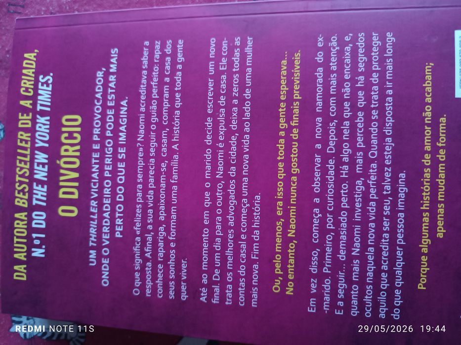 Livro novo o Divórcio da FREIDA McFADDEN