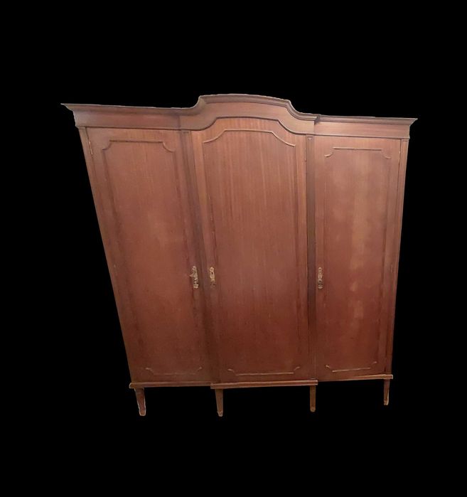 Móveis Quarto de Solteiro com Duas Camas em Madeira e Colchões de Molas, Guarda-roupa, Cómoda e Mesa de Cabeceira