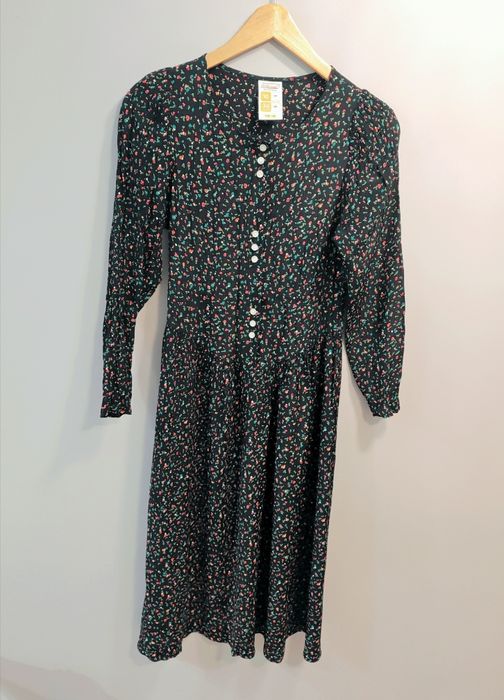 Sukienka w kwiaty vintage M