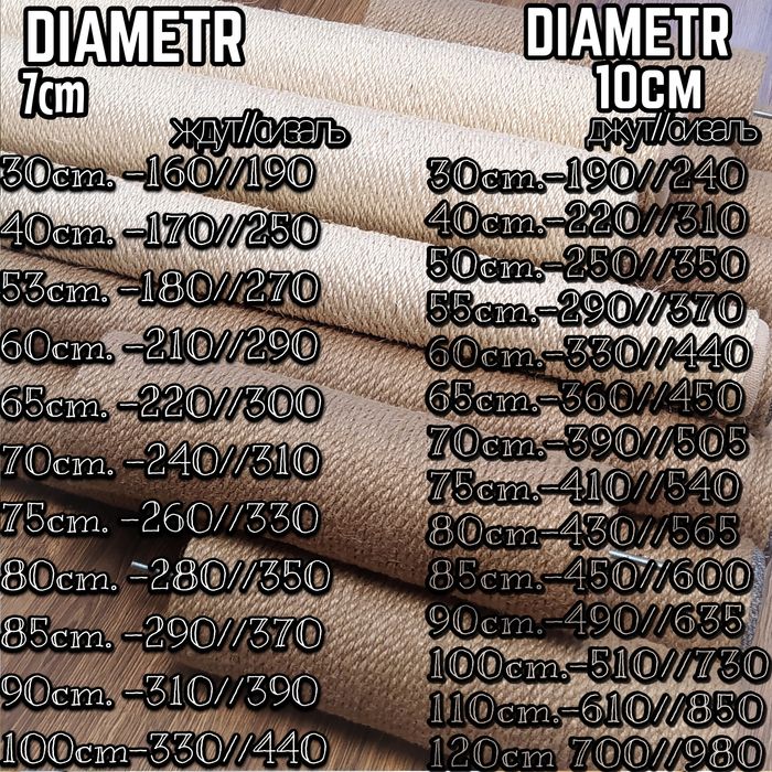 Стовпчик джут/сизаль/.кігтеточка,когтеточка