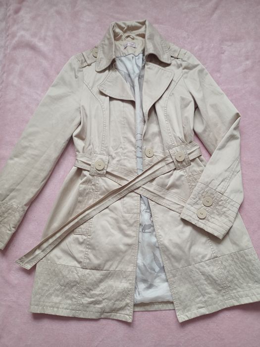 *Płaszcz elegancki beżowy płaszczyk na wiosnę*