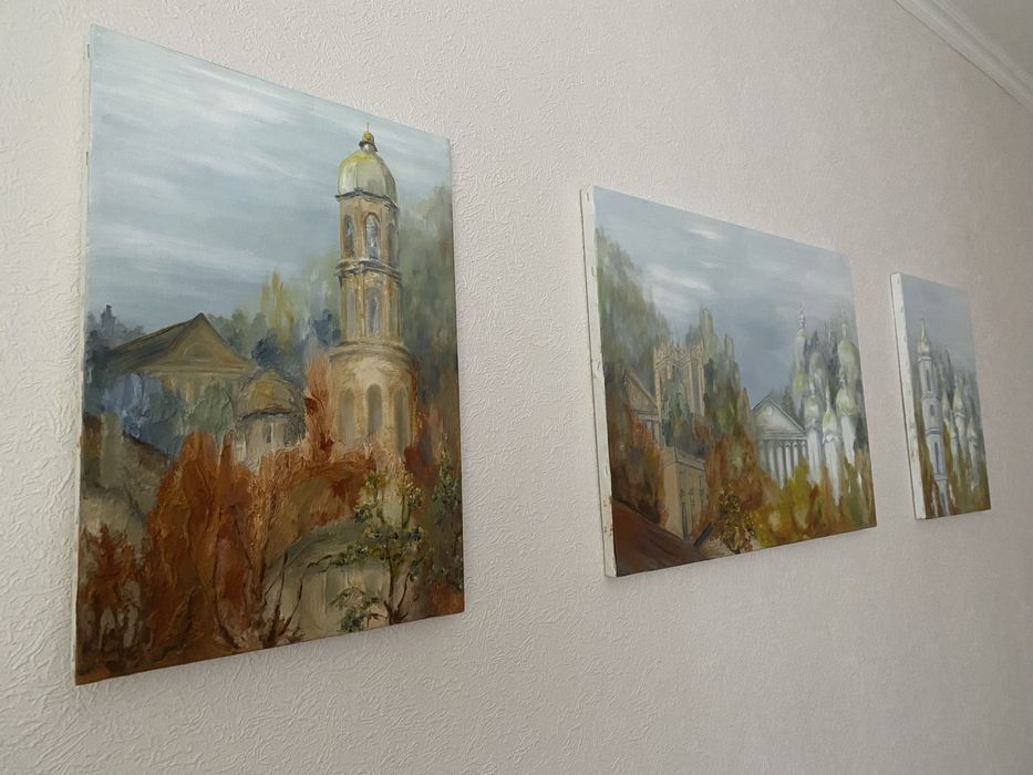 Холст. Масло. Триптих  50х35,  50х70,  50х35.  Можна кожну окремо