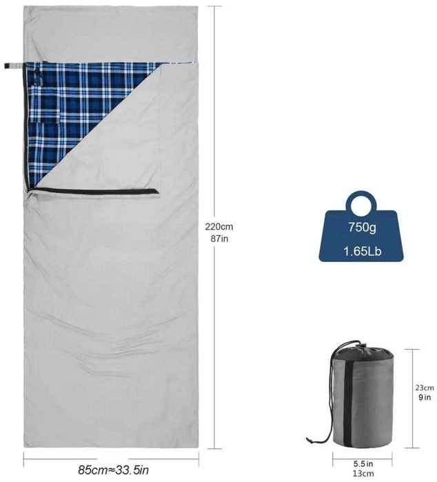 Вкладиш для спального мішка з підігрівом від USB PowerBank, Ekvator