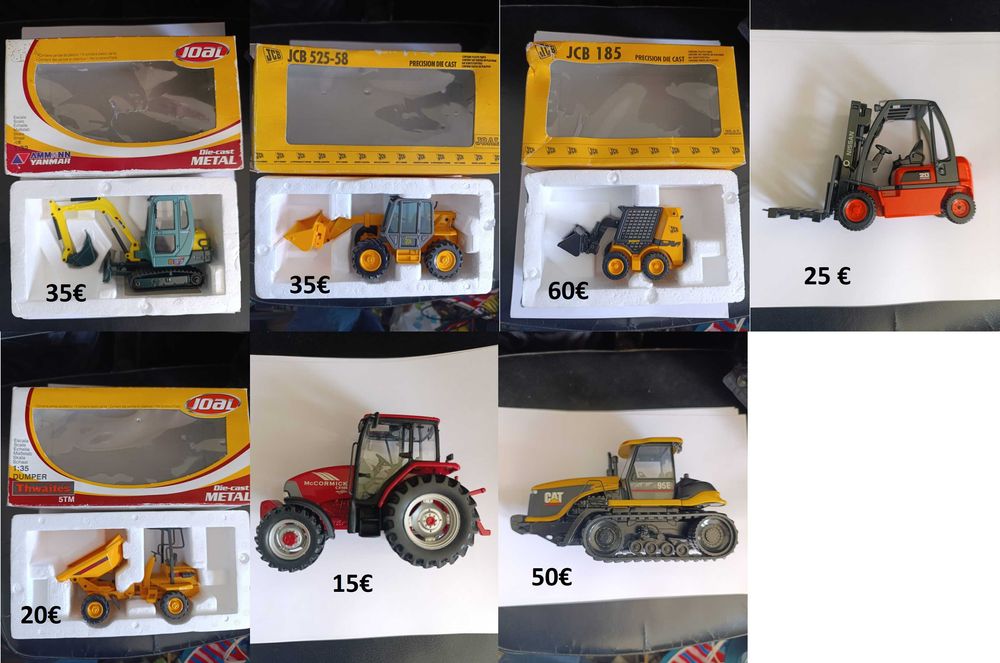 JCB equipamentos de construção em metal fundido Escala 1:35