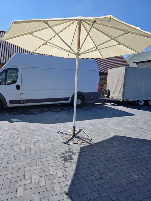 PARASOL ogrodowy Okrągły 3,5x 3,5m - SOLIDNY