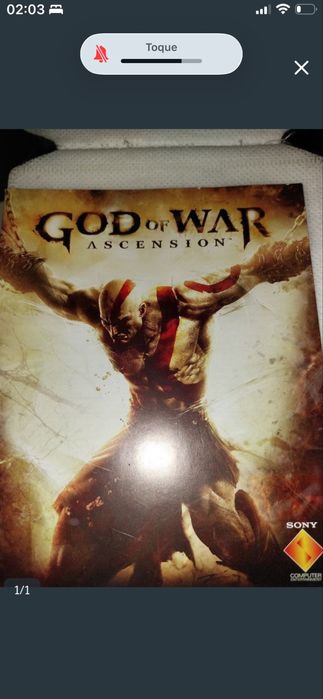 Manual jogo Ps3 God Of War Ascension