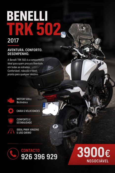Vendo mota Benelli TRK 502