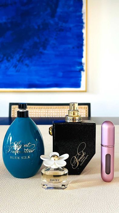 Agent Provocateur Blue Silk MARC JACOBS Daisy Illamasqua SCARAB Travalo