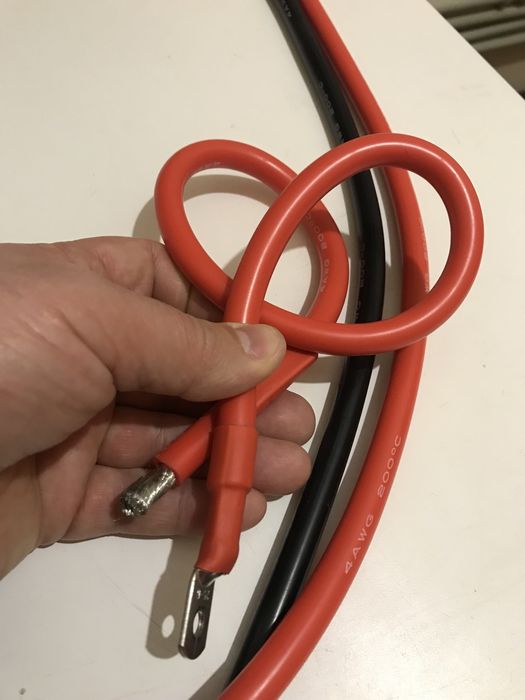 Дріт силіконовий лужений 4 AWG (25 мм.кв.)для LiFePo4 збірок