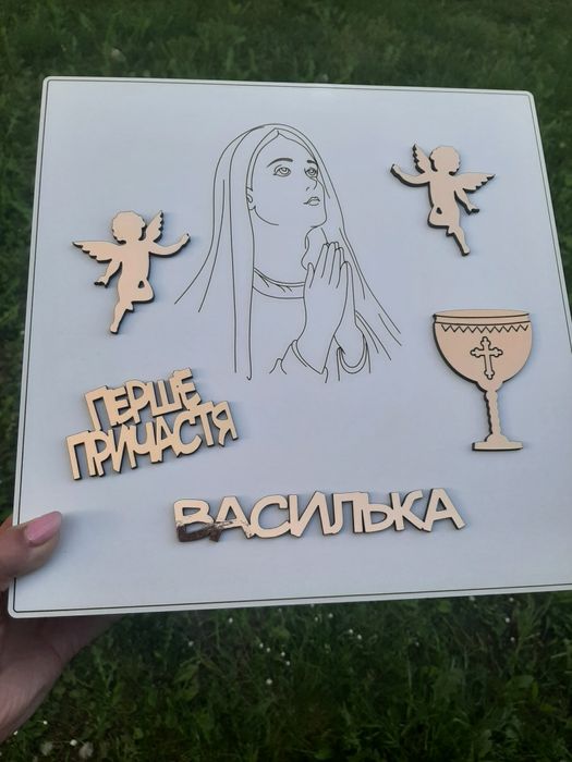 Дерев'яні бокси для подарунків та солодощів до Першого причастя