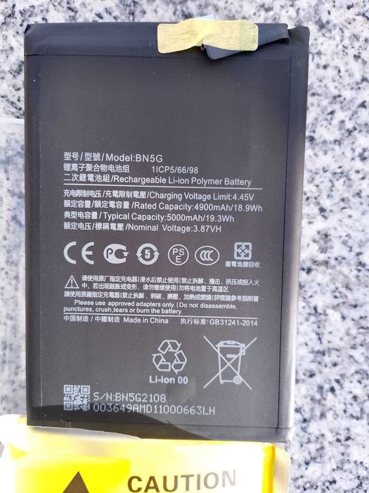 bateria iões de lítio BN5G compatível com diversos smartphones  Xiaomi