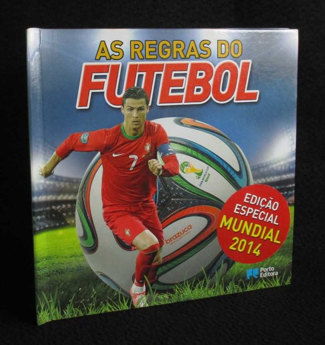 Livro As Regras do Futebol Edição Especial Mundial 2014 com pop‑up e páginas interativas