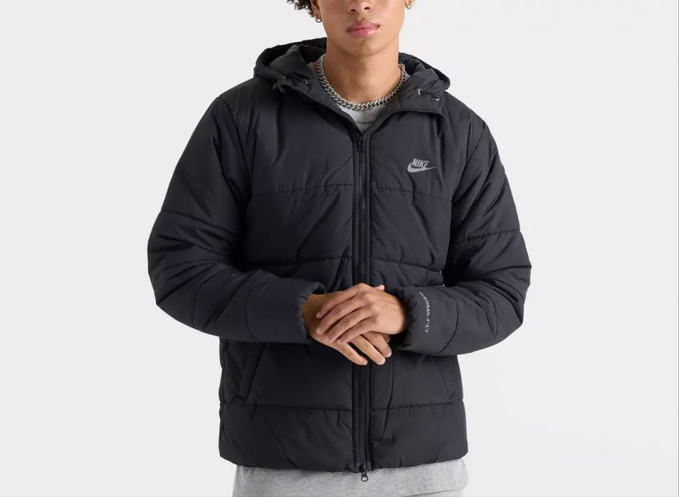 ОРИГІНАЛ Куртка Nike M L XL Therma-FIT Зимова куртка Пуховик Бомбер Чорна HF6825-010 з США