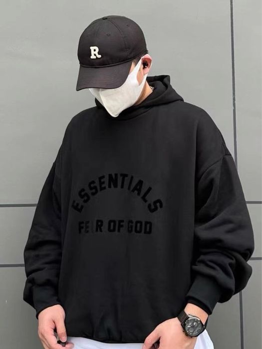 Off-white худи мужское оверсайз унисекс черное вареное