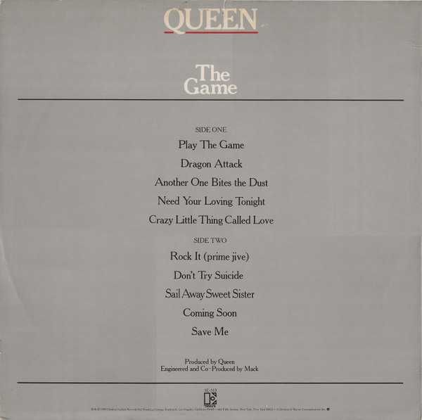 QUEEN - The Game - 1980 *Оригінал (made in USA) - Вініловий Альбом