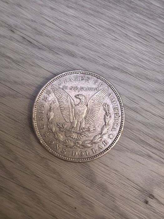 Moeda Prata 1 Dólar EUA 1921 "Morgan Dollar" - Último Ano de Emissão / US Silver