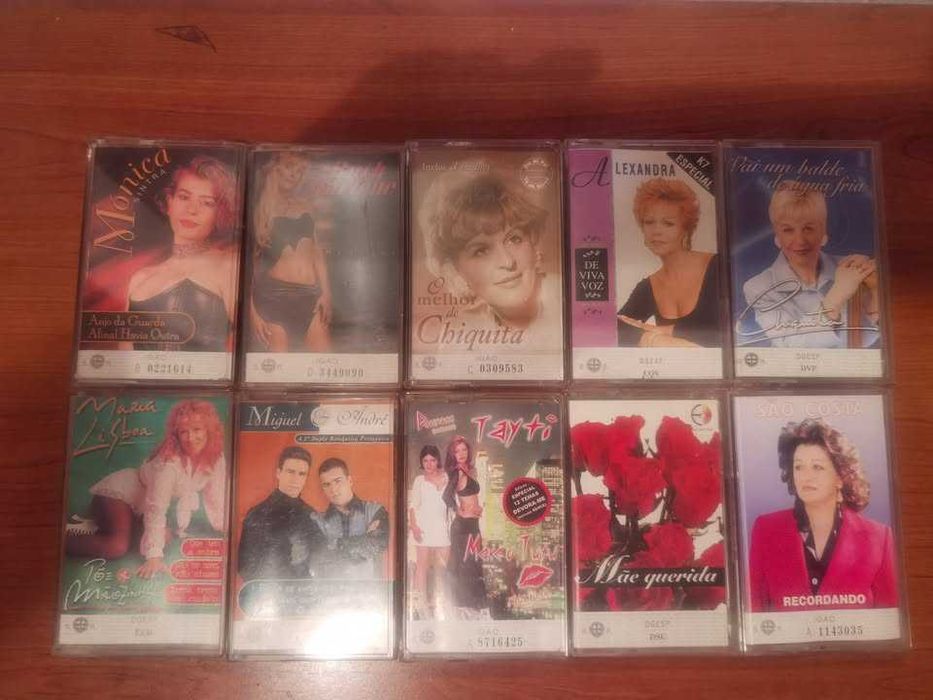 LOTE DE 77 Cassetes de Musica Portuguesa Originais