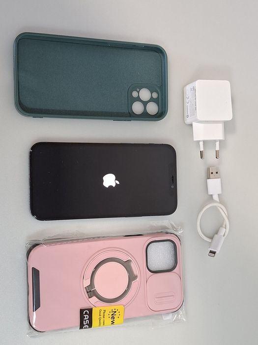 iPhone 12 Pro APPLE (6.1'' - 128 GB - Azul Pacífico) - Oferta Capa Original + Capa Nova antiqueda e antichoque +Cabo e Carregador tudo NOVO
