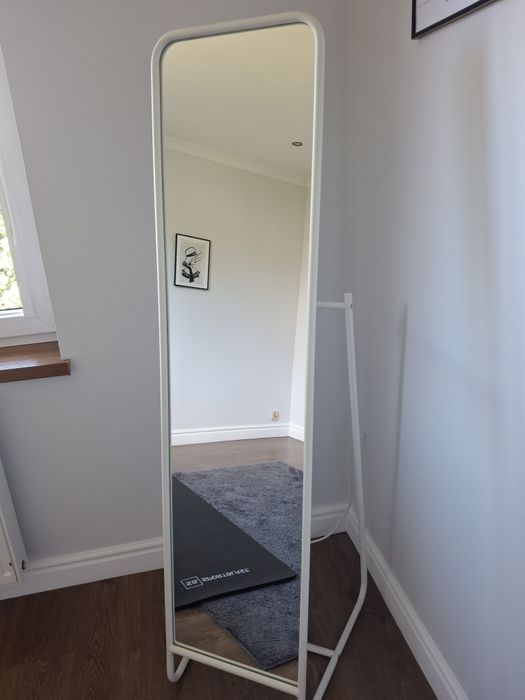 Lustro stojące białe IKEA KNAPPER  48x160