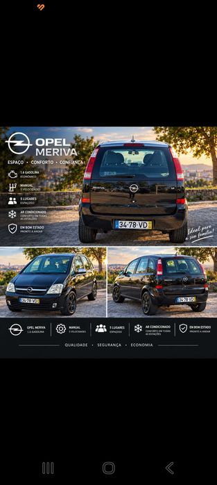 Opel meriva A com 2 tetos de abrir foto 4