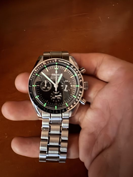 Seiko Speedmaster Mod - Homage Omega Speedmaster