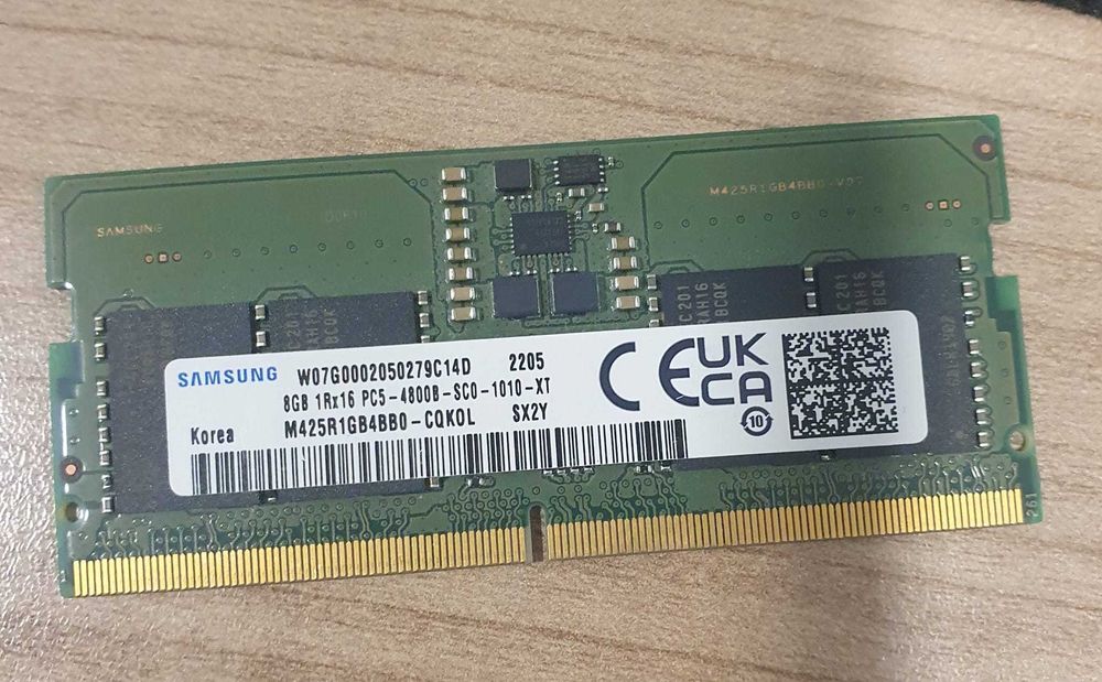 memoria ddr5 samsung 8gb