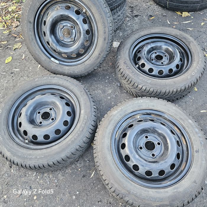 Koła zimowe 175/65/15 Toyota Yaris 4x100 TPMS bieżnik 8mm-7mm 20rok