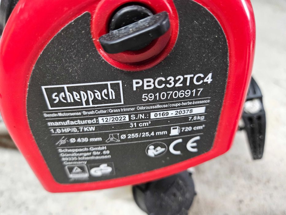 Kosa spalinowa podkaszarka Scheppach 4-suwowa PBC32TC4