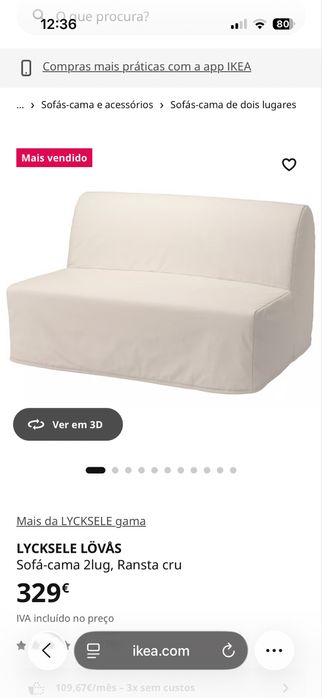 Sofá Cama 2 lugares - Ikea