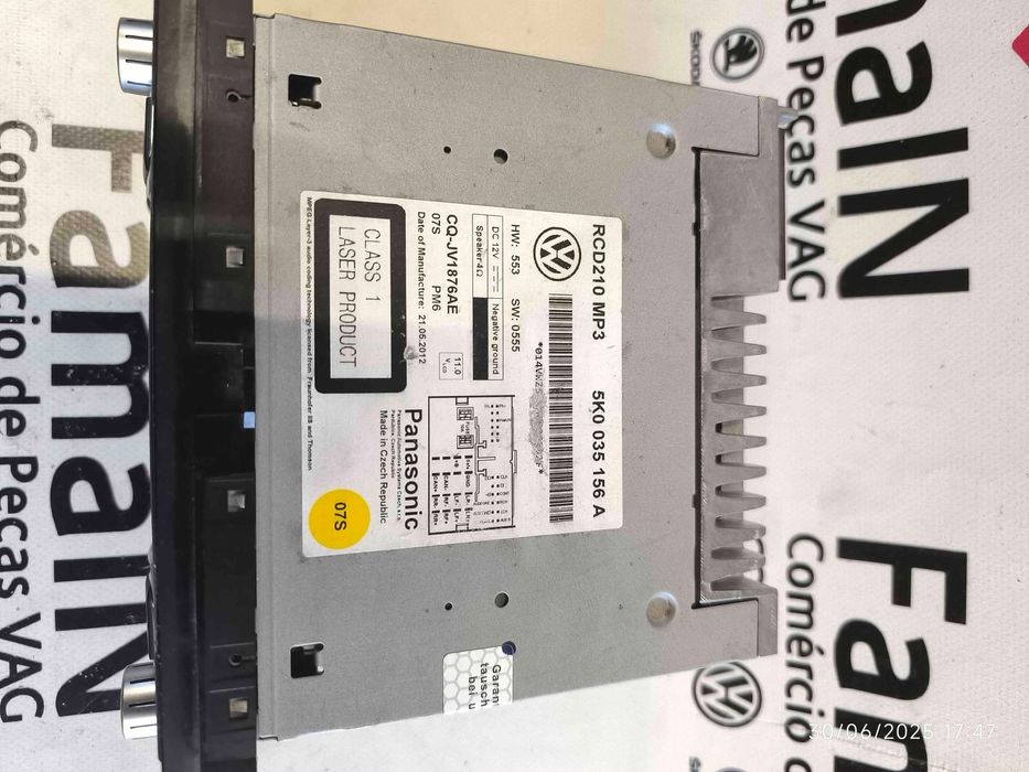 Rádio / Auto Rádio VW AMAROK 2.0 TDI 4motion (103 kW / 140 cv) [06.2012 - 05.2022] 5K0035156A (OEM) | CQJV1876A (OEM)
