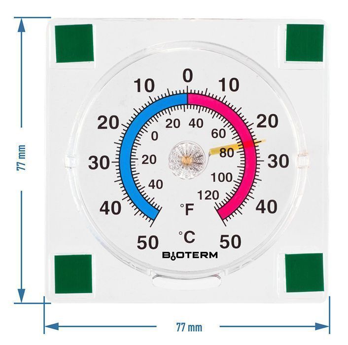 Termometr Zewnętrzny Zaokienny Przyklejany