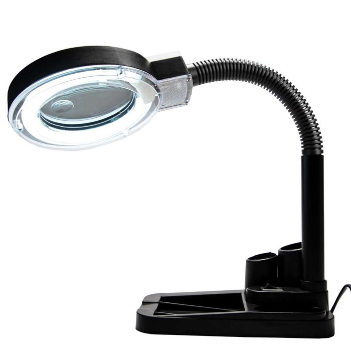 Lampa z lupą Yihua 708 90mm 3D/10D - czarna z organizerem NOWA