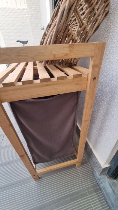 Organizador de casa de banho em bambu
