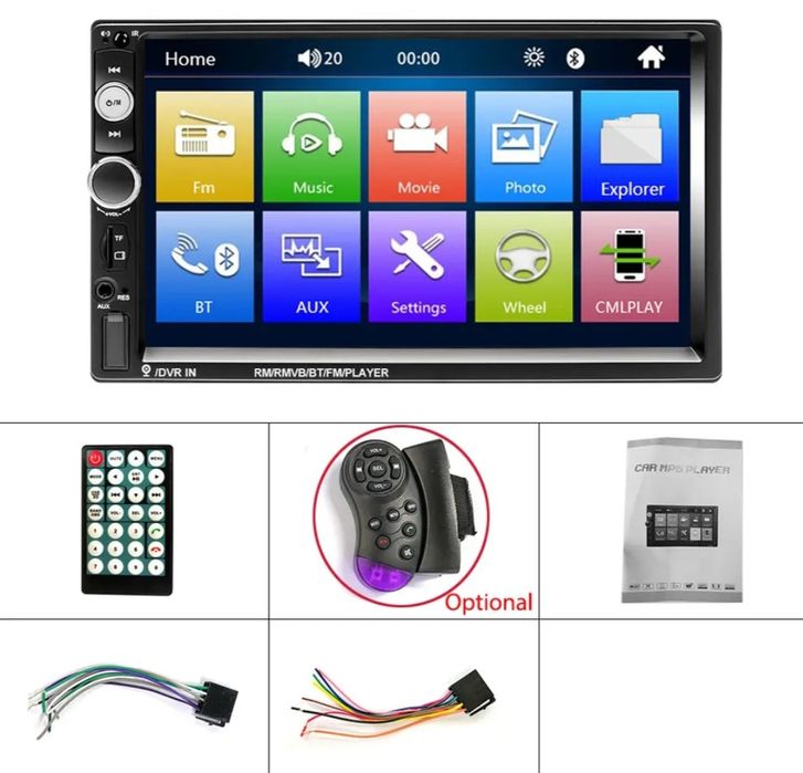 [NOVO] Rádio Inteligente para carro com câmera e controlo remoto