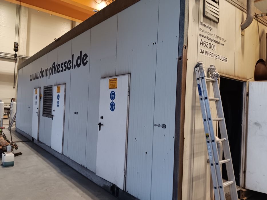 Kocioł parowy 5t/h x 13Bar Kotłownia parowa  z palnik Weishaupt RGL11