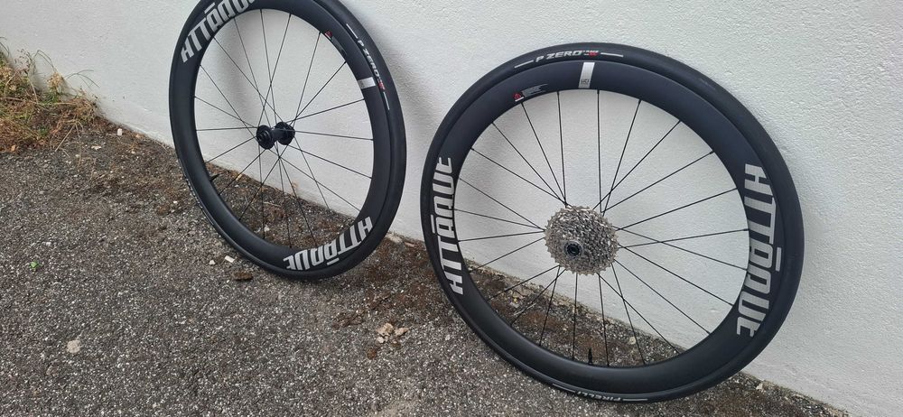 Rodas de ciclismo de estrada em Carbono perfil 50 mm