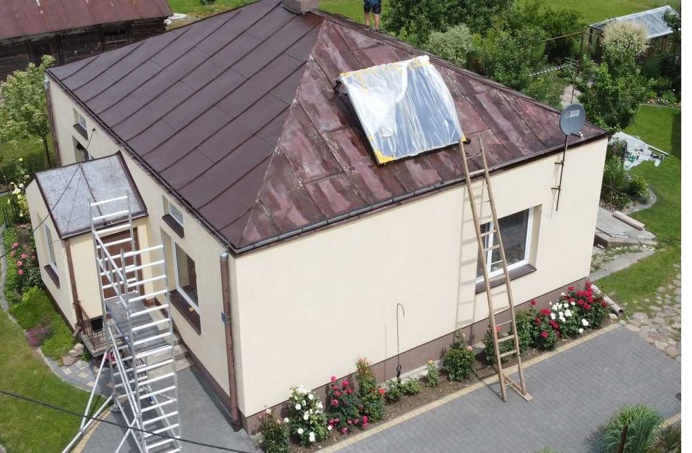 Mycie elewacji,kostki,dachów.