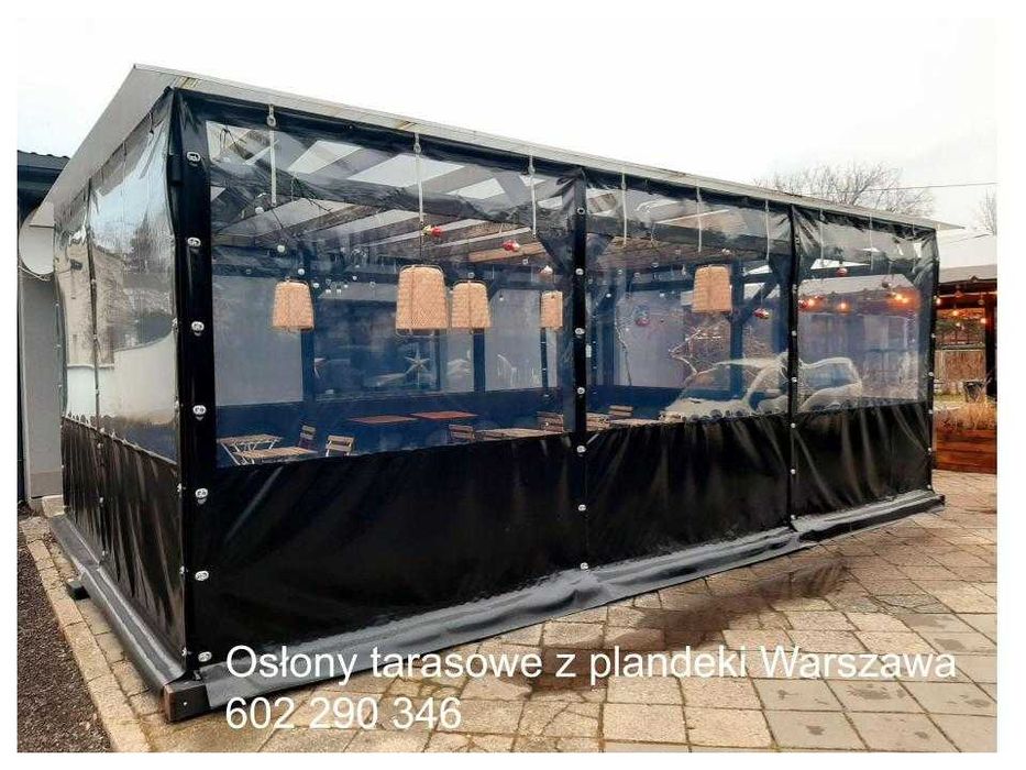 Przezroczyste osłony na taras z montażem Warszawa i okolice.