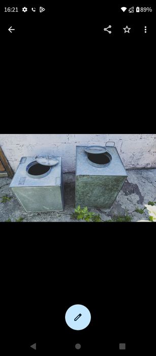 Бачки цинковие новие на душ