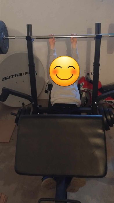 Ława/ Platforma do ćwiczeń, Gorilla Sports 100kg, czarny