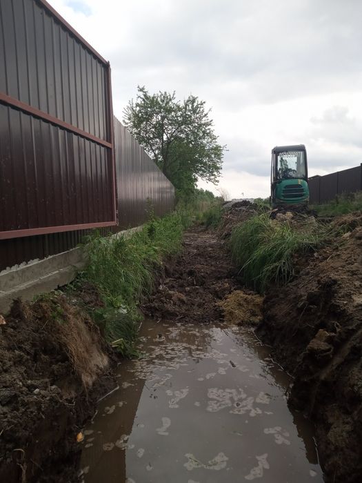 Послуги міні екскаватора. Оренда екскаватора