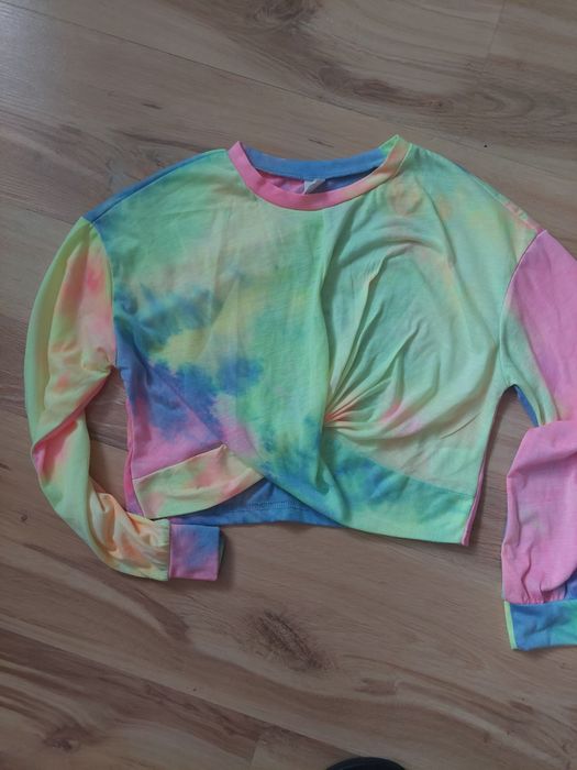 Cienka,kolorowa bluzka Shein r.140 9zl