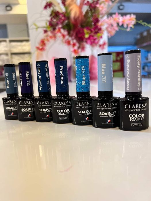 Lakiery Hybrydowy 5szt  NOWY Claresa