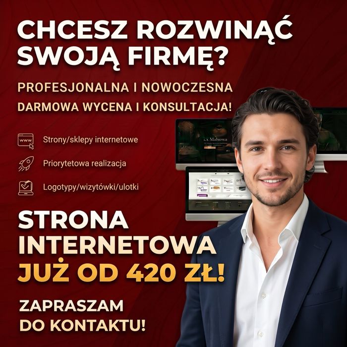 Nowoczesne strony internetowe dla Twojej firmy! już od 420zł!