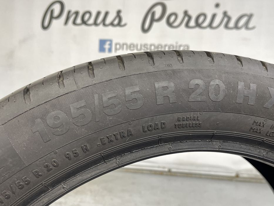 Pneus 195-55r20 Continental como novos